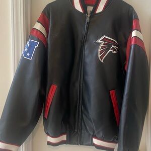 NFL Black and Red Varsity Bomber Jacket